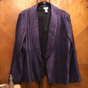 Chico’s Purple Lightweight Jacket